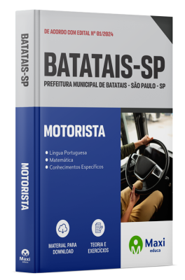 Apostila Prefeitura de Batatais - SP - 2024 - Motorista