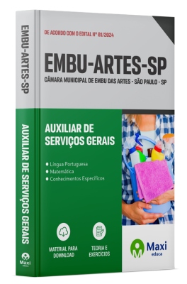 Apostila Câmara de Embu das Artes - SP - 2024 - Auxiliar de Serviços Gerais