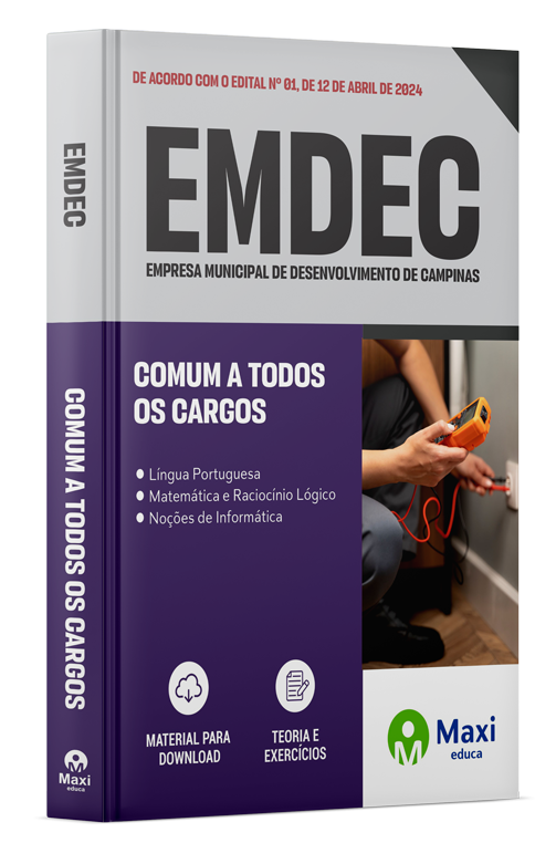 Apostila EMDEC - 2024 - Comum a todos os cargos