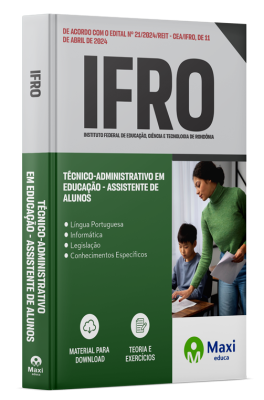 Apostila IFRO - 2024 - Técnico-Administrativo em Educação - Assistente de Alunos