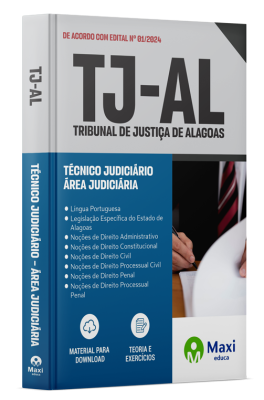 Apostila TJ-AL - 2024 - Técnico Judiciário – Área Judiciária