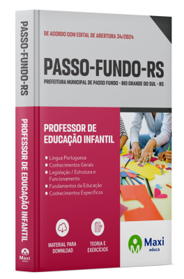Apostila Prefeitura de Passo Fundo - RS - 2024 - Professor de Educação Infantil