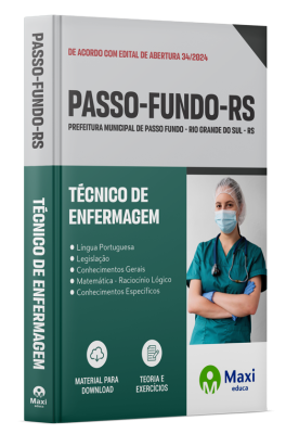 Apostila Prefeitura de Passo Fundo - RS - 2024 - Técnico de Enfermagem