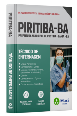 Apostila Prefeitura de Piritiba - BA - 2024 - Técnico de Enfermagem