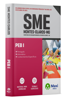 Apostila SME Montes Carlos - MG - 2024 - PEB I
