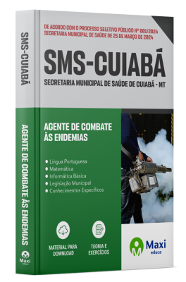 Apostila SMS Cuiabá - MT - 2024 - Agente de combate às endemias