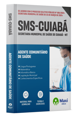 Apostila SMS Cuiabá - MT - 2024 - Agente comunitário de saúde