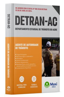 Apostila DETRAN-AC 2024 - Agente de autoridade de trânsito