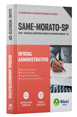 Apostila SAME - SP - 2024 - Oficial Administrativo