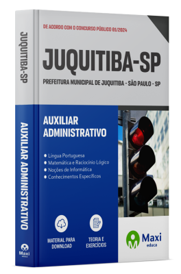 Apostila Prefeitura de Juquitiba - SP - 2024 - Auxiliar Administrativo