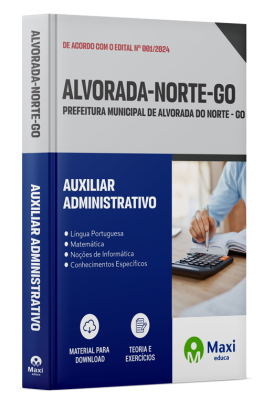 Apostila Prefeitura de Alvorada do Norte - GO - 2024 - Auxiliar Administrativo