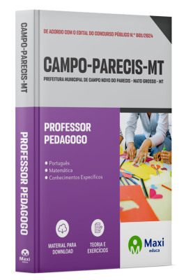 Apostila Prefeitura de Campo Novo do Parecis - MT - 2024 - Professor Pedagogo