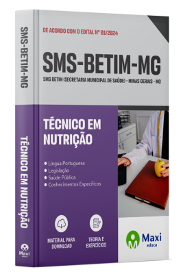Apostila SMS Betim - MG - 2024 - Técnico em Nutrição