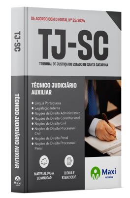 Apostila TJ-SC - 2024 - Técnico Judiciário Auxiliar