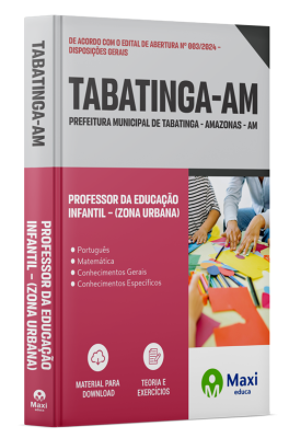 Apostila Prefeitura de Tabatinga - AM - 2024 - Professor da Educação Infantil – (Zona Urbana)