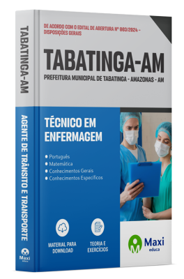 Apostila Prefeitura de Tabatinga - AM - 2024 - Técnico em Enfermagem