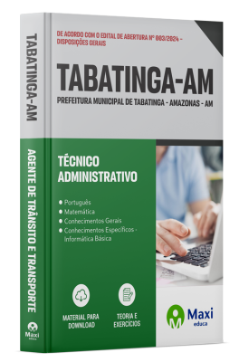 Apostila Prefeitura de Tabatinga - AM - 2024 - Técnico Administrativo