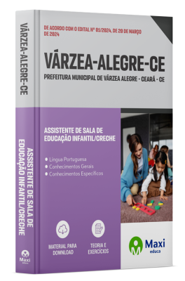 Apostila Prefeitura de Várzea Alegre - CE - 2024 - Assistente de Sala de Educação Infantil/Creche