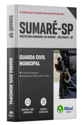 Apostila Prefeitura de Sumaré - SP - 2024 - Guarda Civil Municipal