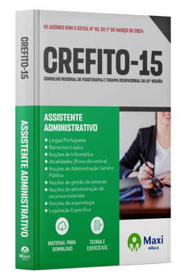 Apostila CREFITO 15 - 2024 - Assistente Administrativo