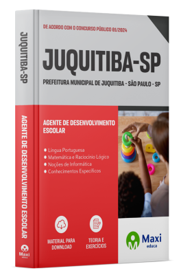 Apostila Prefeitura de Juquitiba - SP - 2024 - Agente de Desenvolvimento Escolar