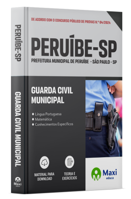 Apostila Prefeitura de Peruíbe - SP - 2024 - Guarda Civil Municipal