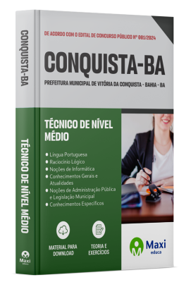 Apostila Prefeitura de Vitória da Conquista - BA - 2024 - Técnico de Nível Médio
