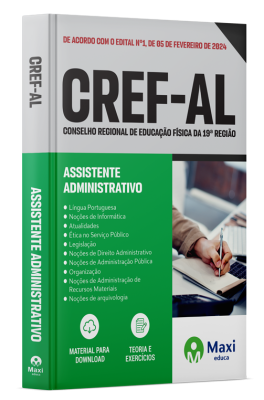 Apostila CREF AL - 2024 - Assistente Administrativo
