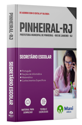 Apostila Prefeitura de Pinheiral - RJ - 2024 - Secretário Escolar