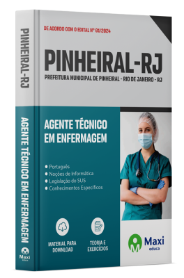 Apostila Prefeitura de Pinheiral - RJ - 2024 - Agente Técnico em Enfermagem