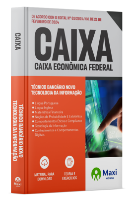 Apostila CAIXA 2024 - Técnico Bancário Novo - Tecnologia da Informação