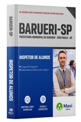 Apostila Prefeitura de Barueri - SP - 2024 - Inspetor de Alunos