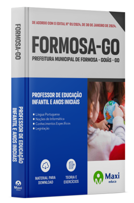 Apostila Prefeitura de Formosa - GO - 2024 - Professor de Educação Infantil e Anos Iniciais
