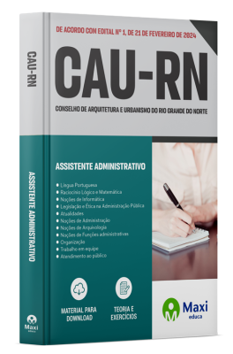 Apostila CAU-RN 2024 - Assistente Administrativo