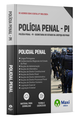 Apostila Polícia Penal - PI - 2024 - Policial Penal