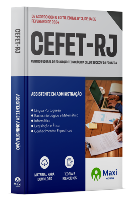 Apostila CEFET-RJ 2024 - Assistente em Administração