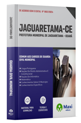 Apostila Prefeitura de Jaguaretama-CE 2024 - Guarda Civil Municipal