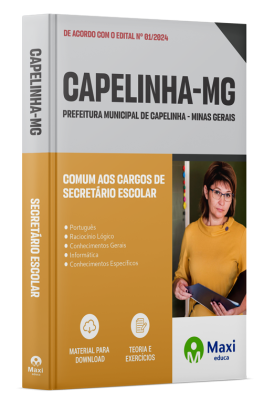 Apostila Prefeitura de Capelinha-MG 2024 - Secretário Escolar