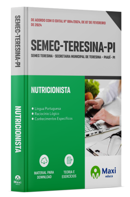 Apostila SEMEC Teresina - PI - 2024 - Nutricionista