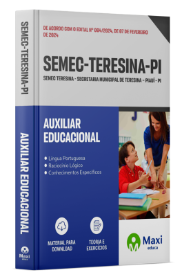 Apostila SEMEC Teresina - PI - 2024 - Auxiliar Educacional