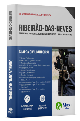Apostila Prefeitura de Ribeirão das Neves - MG - 2024 - Guarda Civil Municipal