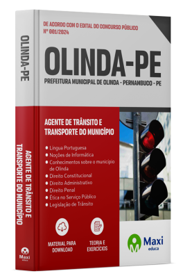 Apostila Prefeitura de Olinda - PE - 2024 - Agente de Trânsito e Transporte do Município