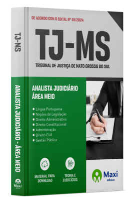 Apostila TJ-MS - 2024 - Analista Judiciário - Área Meio