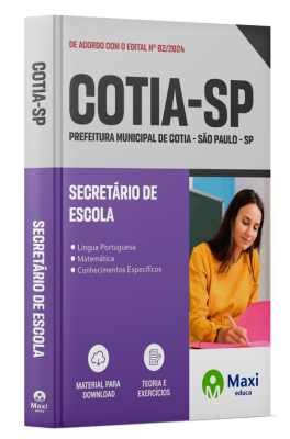 Apostila Prefeitura de Cotia - SP - 2024 - Secretário de Escola
