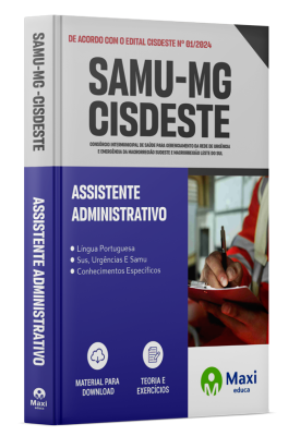 SAMU-MG - Cisdeste - 2024 - Assistente Administrativo