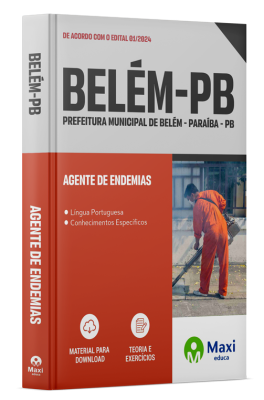 Apostila Prefeitura de Belém - PB - 2024 - Agente de Endemias