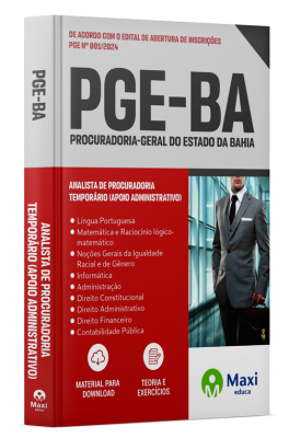 Apostila PGE-BA - 2024 - Analista de Procuradoria Temporário (Apoio Administrativo)
