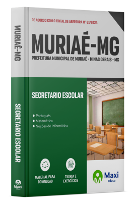 Apostila Prefeitura de Muriaé - MG - 2024 - Secretario escolar
