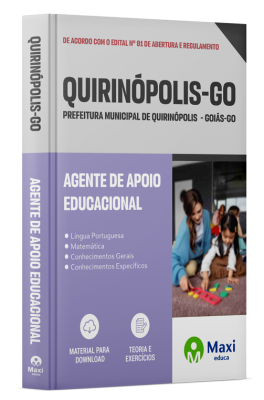 Apostila Prefeitura de Quirinópolis - GO - 2024 - Agente de Apoio Educacional