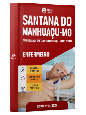 Apostila Prefeitura de Santana do Manhuaçu -MG - 2025 - Enfermeiro
